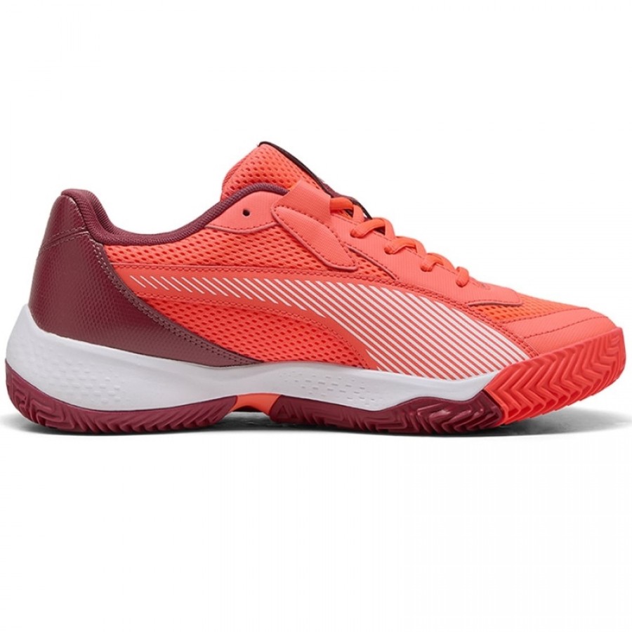 Zapatillas Puma Nova Court Rojo Burdeos Blanco  Oferta + Barato