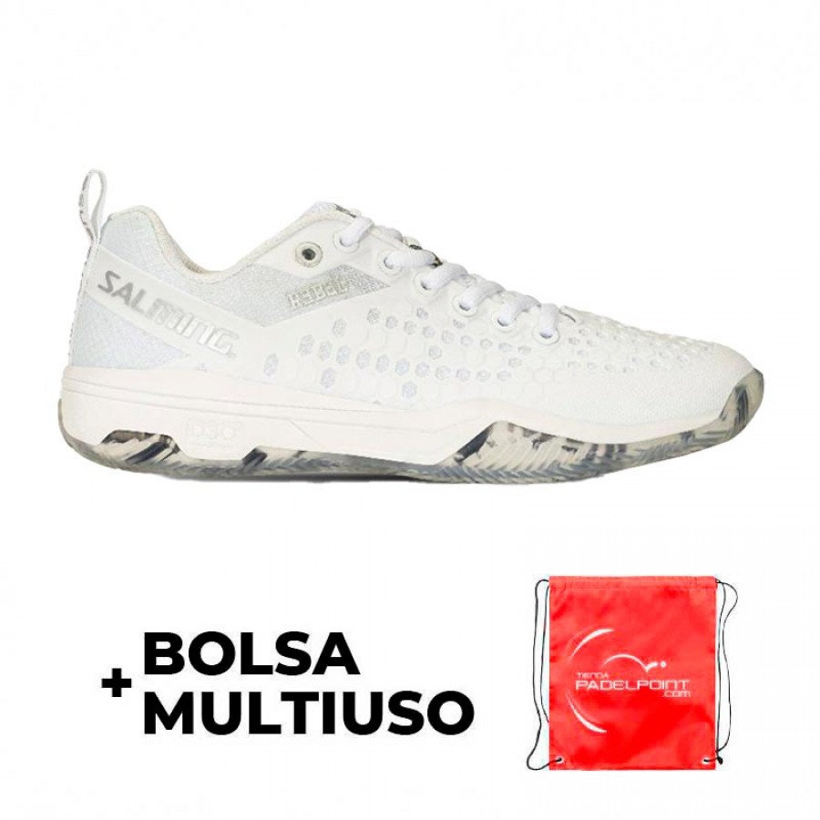 Salming Rebel Scarpe Bianco Argento Donna