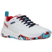 Salming Rebel Light Dazzle White Red Blue Women''s Shoes