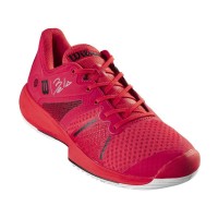 Wilson Bela Pro Red Poppy Sneakers White Black