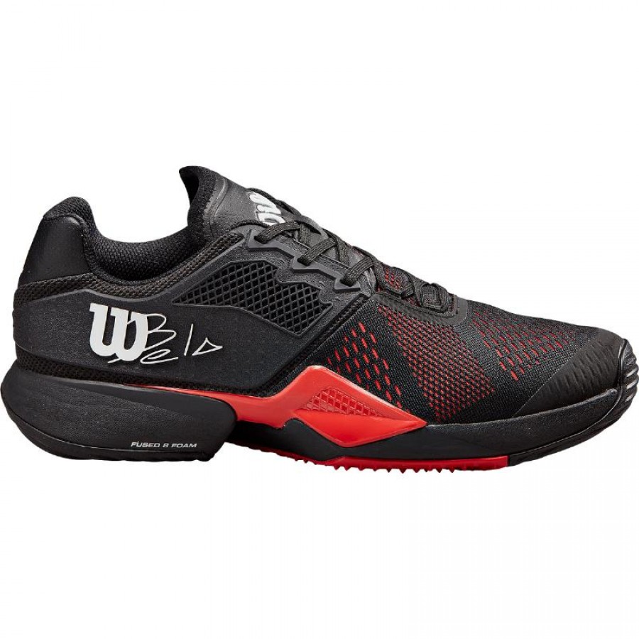 Wilson Bela Tour Shoes Black Red