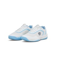 Zapatillas Wilson Courtglide Blanco Celeste Mujer