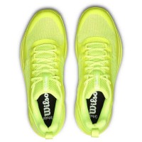 Baskets Femme Wilson Hurakn Pro V2 Jaune Fluo Blanc  Offre - Pas cher