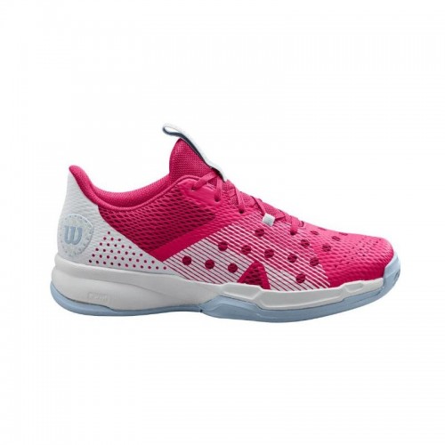 Zapatillas Wilson Hurakn Team Rosa Blanco Mujer Zapatillas Wilson Hurakn Team Rosa Blanco Mujer