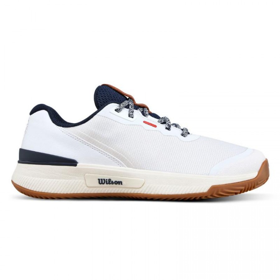 Tênis femininos Wilson Intrigue Pro Clay White Dark Blue