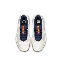 Tênis femininos Wilson Intrigue Tour Clay White Vanilla Azul Marinho
