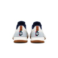Tênis femininos Wilson Intrigue Tour Clay White Vanilla Azul Marinho