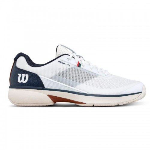 Wilson Rush Lite 5 Clay White Navy Blue Sneakers