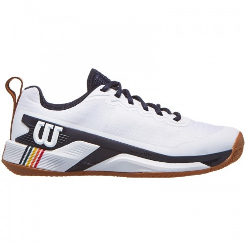 Wilson Rush Pro 4.5 Clay Bianco Navy Blu Navy Sneakers Wilson Rush Pro 4.5 Clay Bianco Navy Blu Navy Sneakers