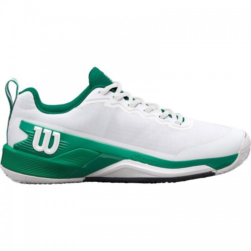 Wilson Rush Pro 4.5 Clay Bianco Verde Nero Scarpe da ginnastica Wilson Rush Pro 4.5 Clay Bianco Verde Nero Scarpe da ginnastica