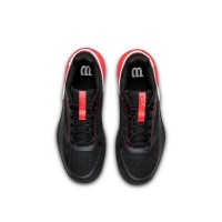 Wilson Rush Pro 5 Padel Black Red Sneakers