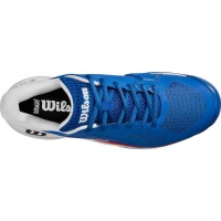 Zapatillas Wilson Rush Pro Ace Clay Azul Blanco Rojo  Oferta + Barato