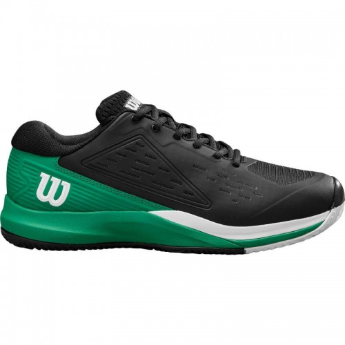Wilson Rush Pro Ace Clay Nero Verde Bianco Sneakers Wilson Rush Pro Ace Clay Nero Verde Bianco Sneakers