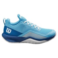 Wilson Rush Pro Lite Royal Blue Sky Branco Sapatos Femininos