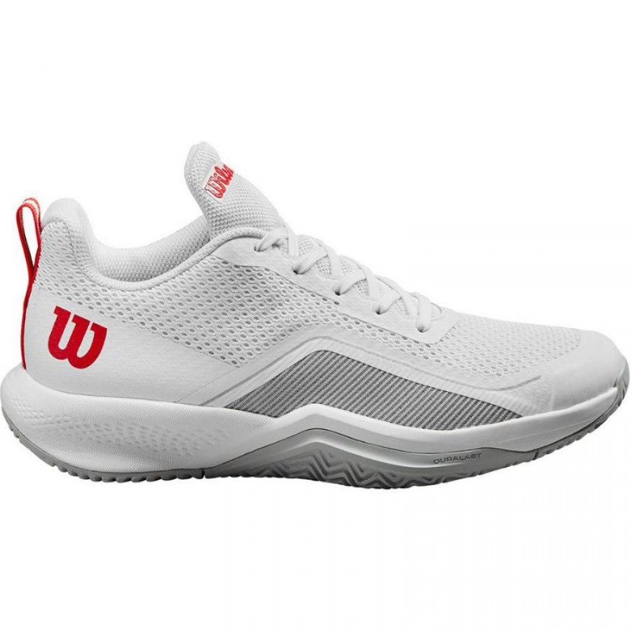 Scarpe Wilson Rush Pro Lite Bianco Blu Perla Rosso Donna